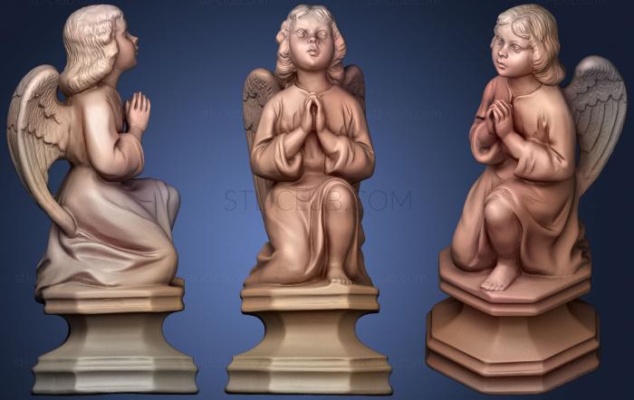 3D модель Статуя молящегося ангела (STL)